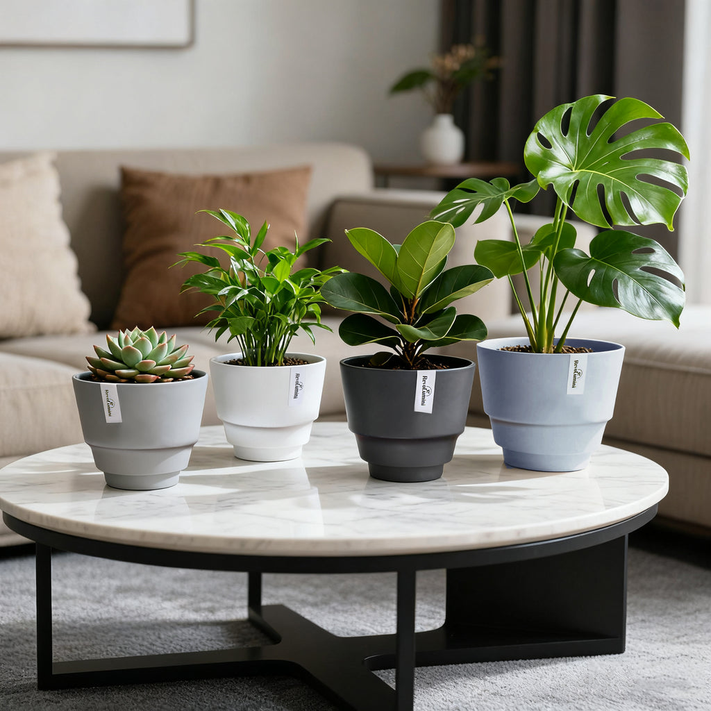 Textured Plastic Planter